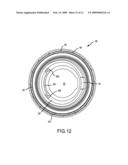 Liquid product pouring and measuring package with drain-back spout fitment and tight-sealing measuring cup assembly diagram and image