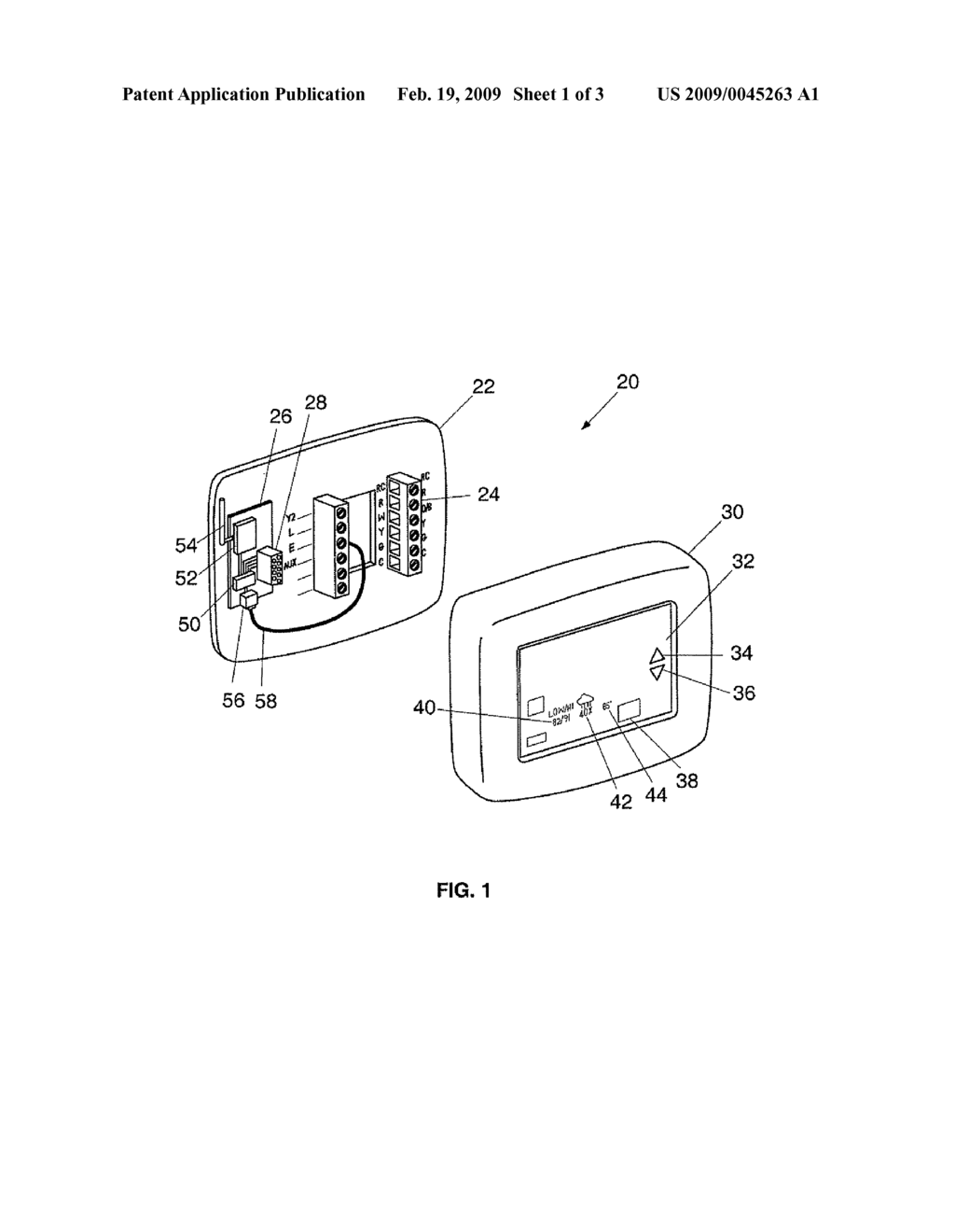 THERMOSTAT CAPABLE OF DISPLAYING RECEIVED INFORMATION - diagram, schematic, and image 02