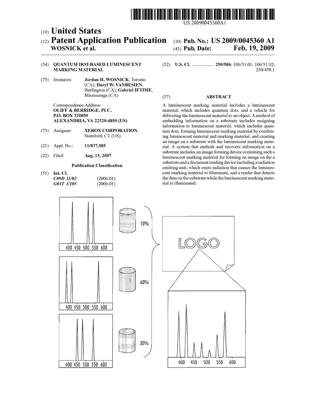 QUANTUM DOT-BASED LUMINESCENT MARKING MATERIAL - diagram, schematic, and image 01