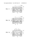 MEMBER FOR SEMICONDUCTOR LIGHT EMITTING DEVICE AND METHOD FOR MANUFACTURING SUCH MEMBER, AND SEMICONDUCTOR LIGHT EMITTING DEVICE USING SUCH MEMBER diagram and image