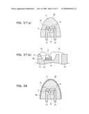 MEMBER FOR SEMICONDUCTOR LIGHT EMITTING DEVICE AND METHOD FOR MANUFACTURING SUCH MEMBER, AND SEMICONDUCTOR LIGHT EMITTING DEVICE USING SUCH MEMBER diagram and image