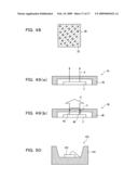 MEMBER FOR SEMICONDUCTOR LIGHT EMITTING DEVICE AND METHOD FOR MANUFACTURING SUCH MEMBER, AND SEMICONDUCTOR LIGHT EMITTING DEVICE USING SUCH MEMBER diagram and image