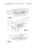 Apparatus for Mounting an Article Astride Fixed and Movable Body Components diagram and image