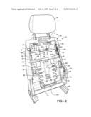 VEHICLE SEAT HAVING ACTIVE HEAD RESTRAINT SYSTEM diagram and image