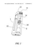 Disposable gas lighter with advertising flashlight diagram and image
