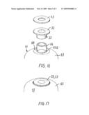 TOOL FOR INSERTION AND REMOVAL OF A HEARING AID EAR WAX GUARD AND A METHOD FOR ITS USE diagram and image