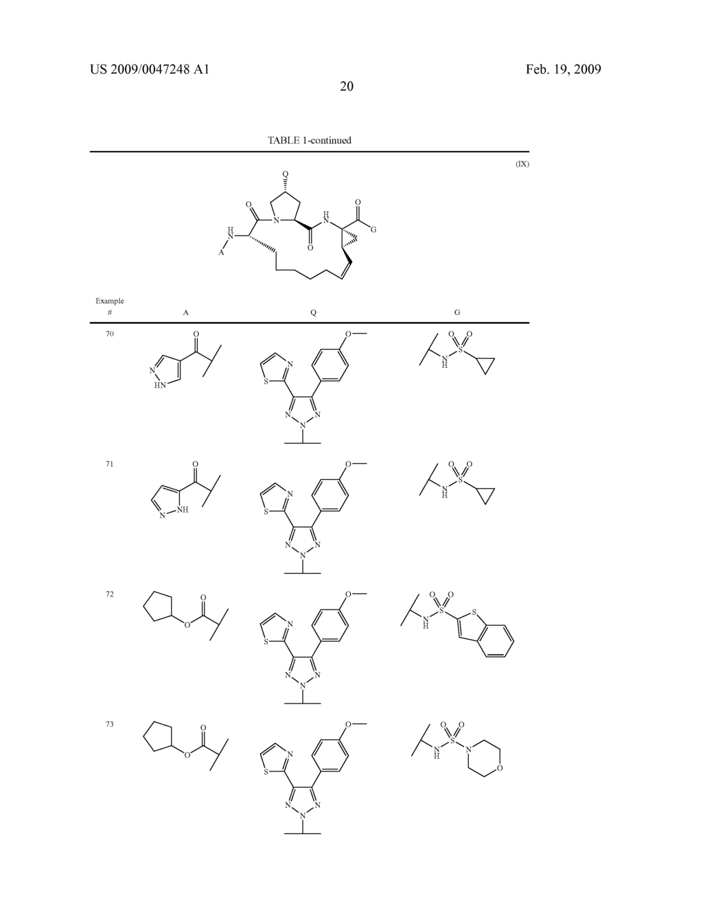 TRIAZOLYL MACROCYCLIC HEPATITIS C SERINE PROTEASE INHIBITORS - diagram, schematic, and image 21