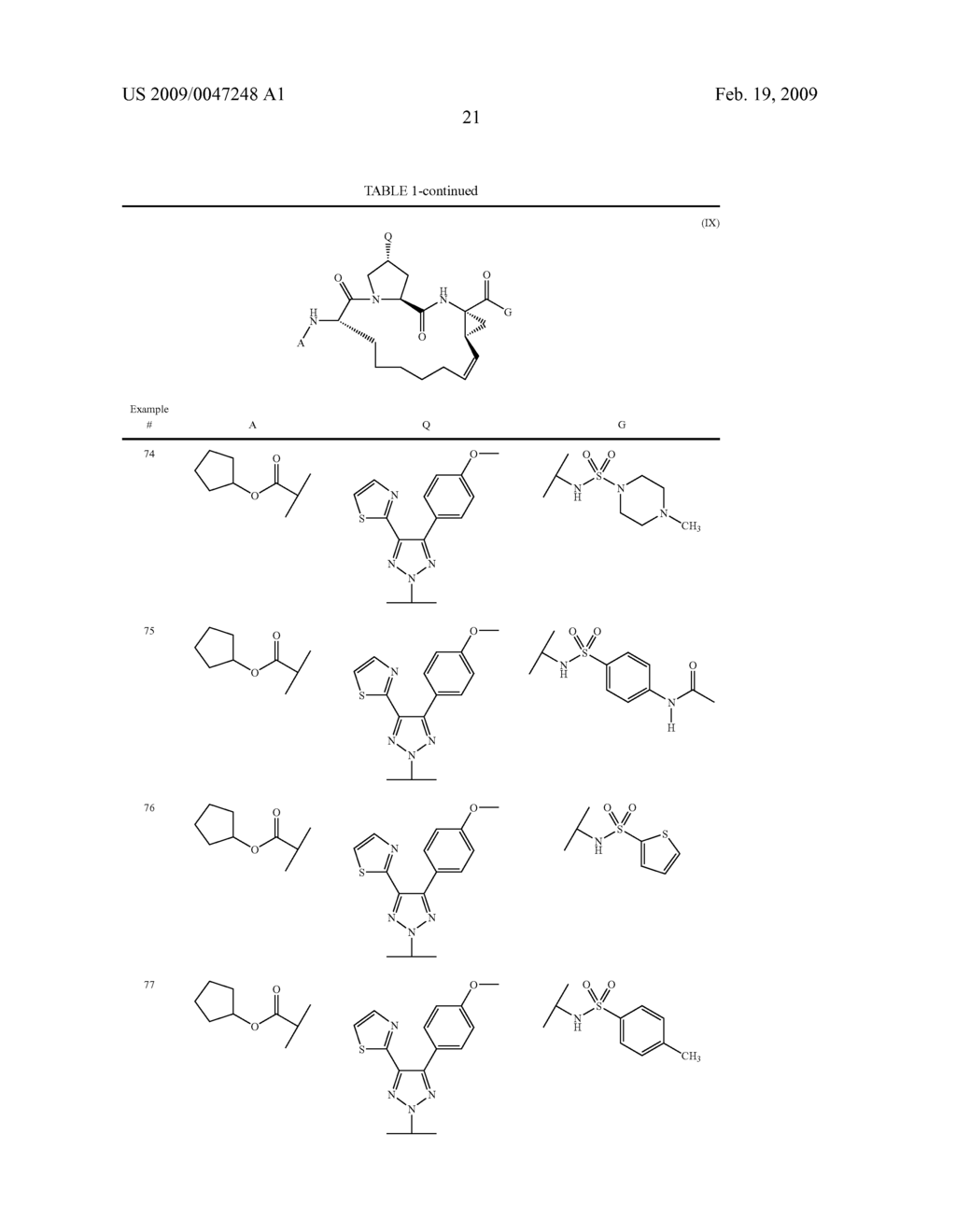 TRIAZOLYL MACROCYCLIC HEPATITIS C SERINE PROTEASE INHIBITORS - diagram, schematic, and image 22