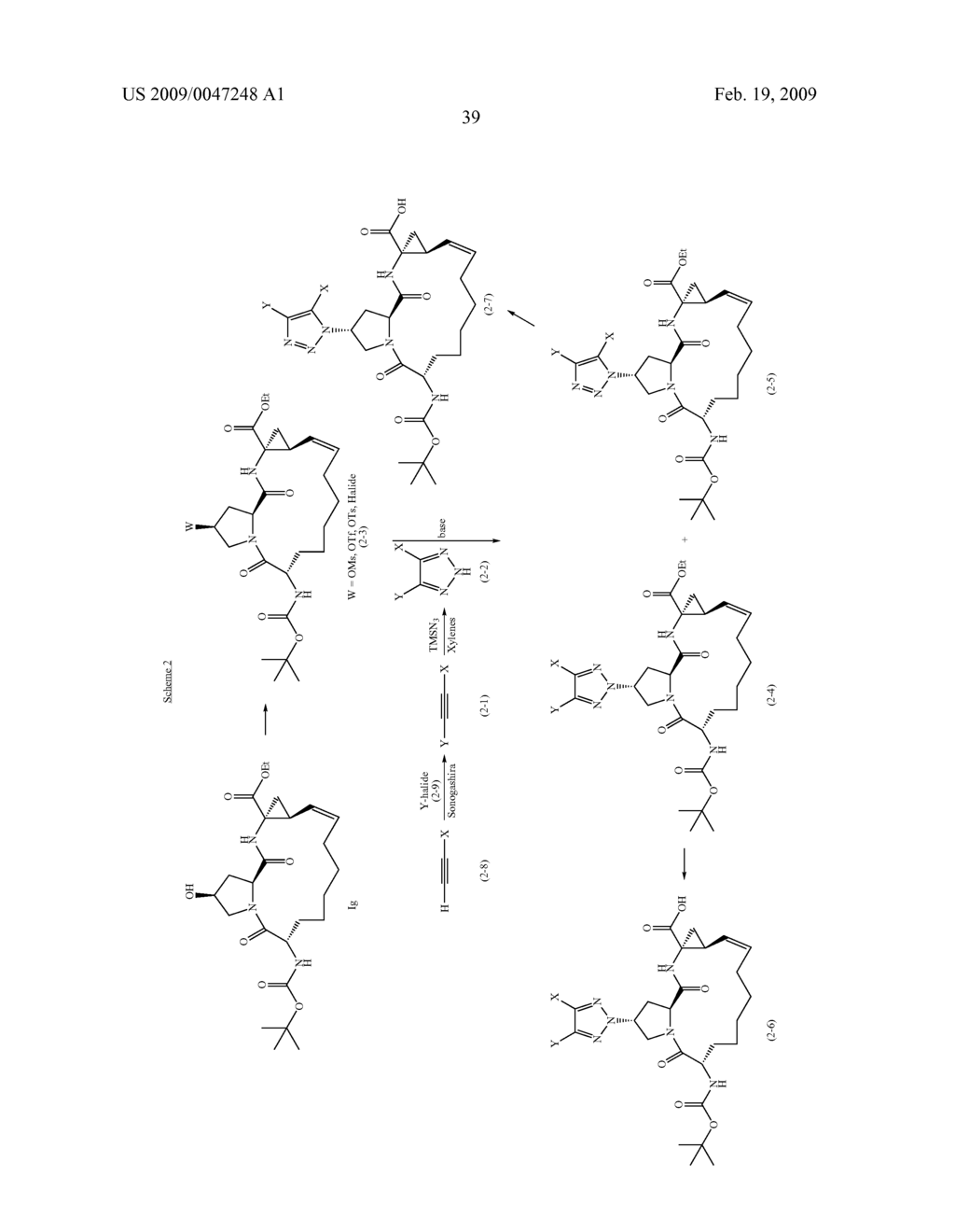 TRIAZOLYL MACROCYCLIC HEPATITIS C SERINE PROTEASE INHIBITORS - diagram, schematic, and image 40