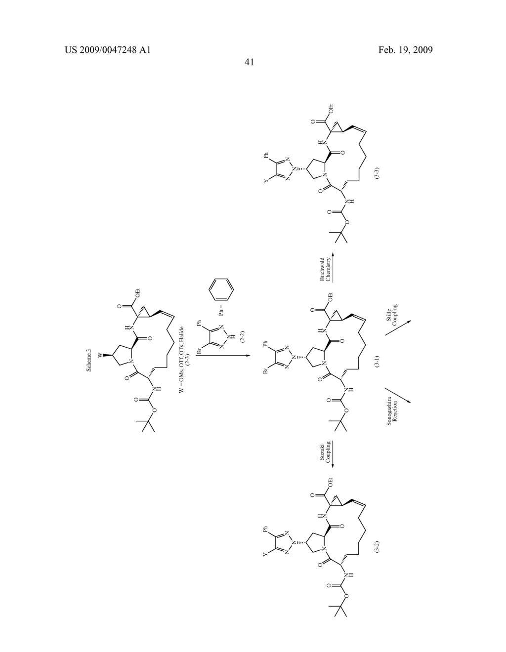 TRIAZOLYL MACROCYCLIC HEPATITIS C SERINE PROTEASE INHIBITORS - diagram, schematic, and image 42