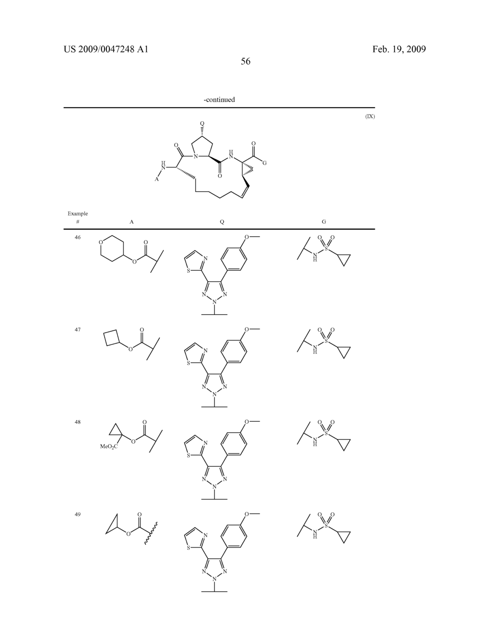 TRIAZOLYL MACROCYCLIC HEPATITIS C SERINE PROTEASE INHIBITORS - diagram, schematic, and image 57