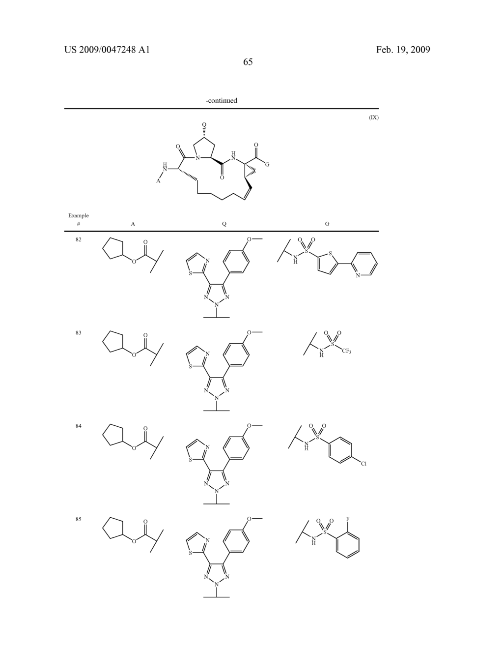 TRIAZOLYL MACROCYCLIC HEPATITIS C SERINE PROTEASE INHIBITORS - diagram, schematic, and image 66