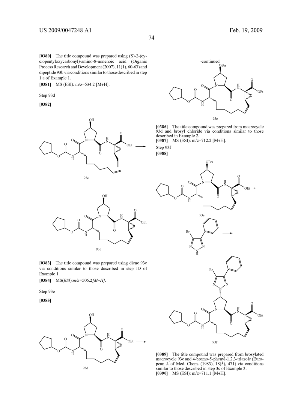 TRIAZOLYL MACROCYCLIC HEPATITIS C SERINE PROTEASE INHIBITORS - diagram, schematic, and image 75