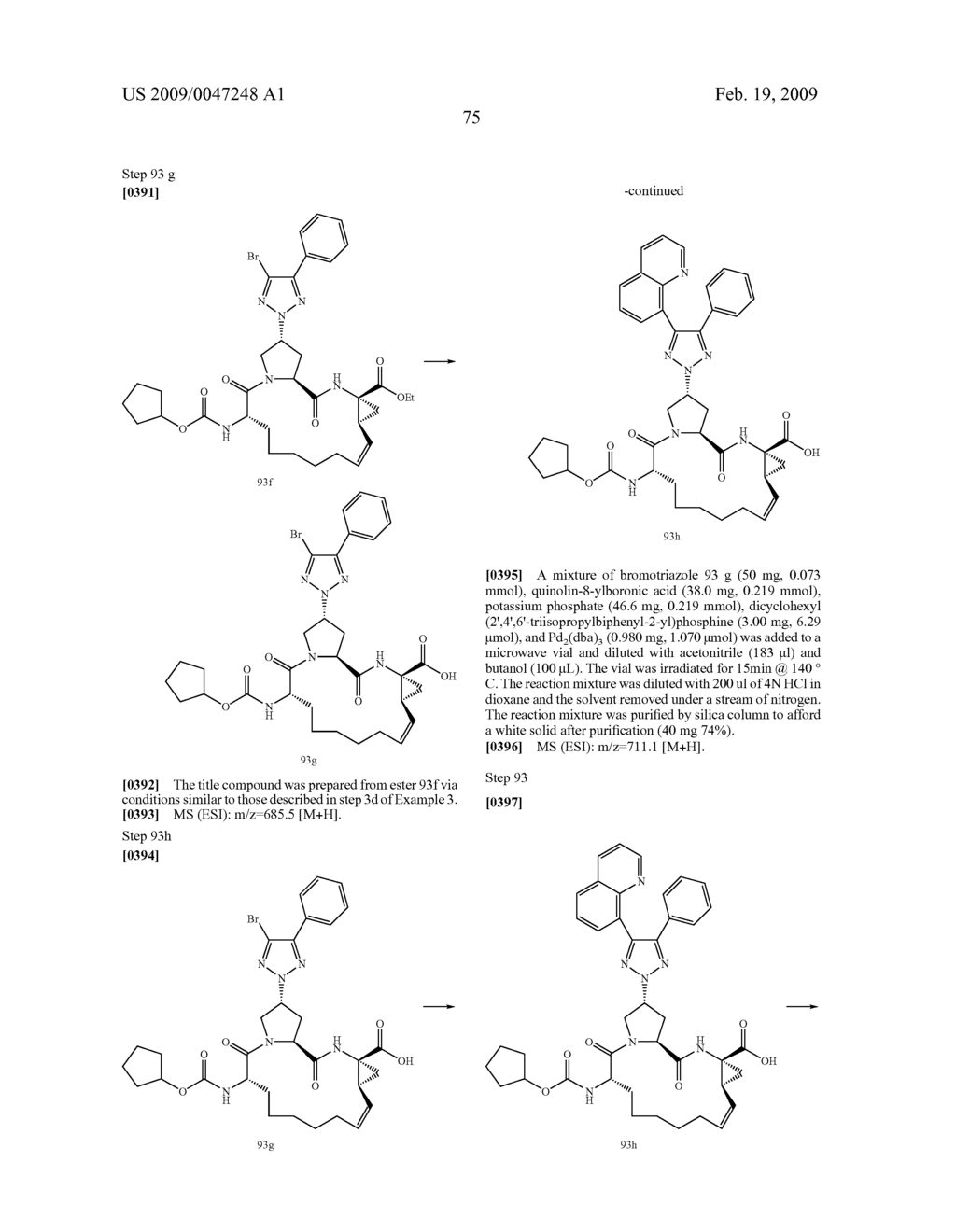 TRIAZOLYL MACROCYCLIC HEPATITIS C SERINE PROTEASE INHIBITORS - diagram, schematic, and image 76