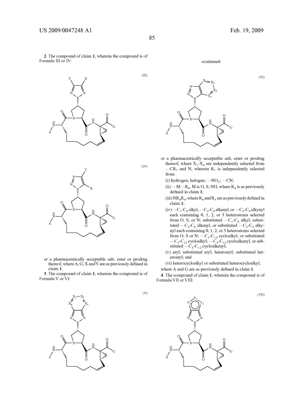 TRIAZOLYL MACROCYCLIC HEPATITIS C SERINE PROTEASE INHIBITORS - diagram, schematic, and image 86