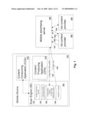 SYSTEM AND METHOD FOR FACILITATING TARGETED MOBILE ADVERTISEMENT USING METADATA EMBEDDED IN THE APPLICATION CONTENT diagram and image
