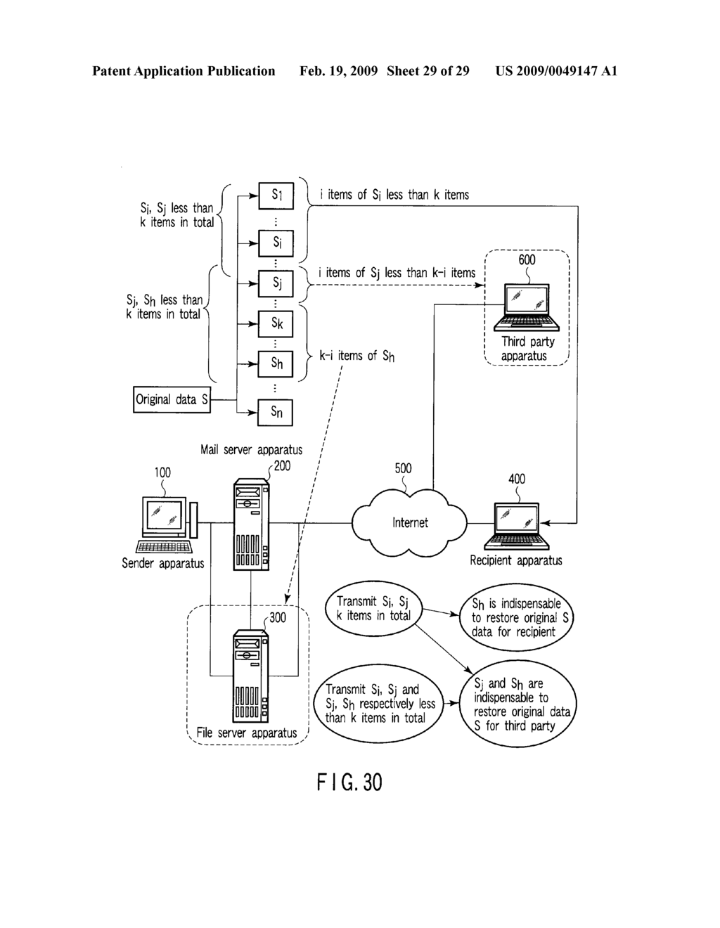 RECIPIENT APPARATUS, FILE SERVER APPARATUS AND PROGRAM - diagram, schematic, and image 30