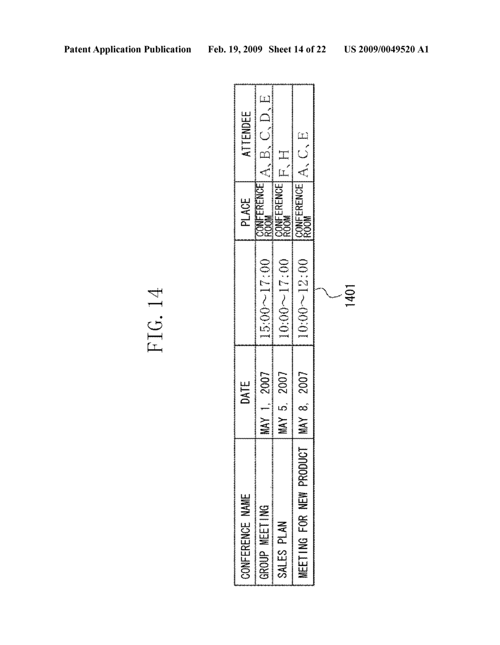 METHOD OF CONTROLLING A CONFERENCE SYSTEM, PROGRAM PRODUCT, AND STORAGE MEDIUM - diagram, schematic, and image 15