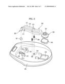 Robot cleaner system having robot cleaner and docking station diagram and image