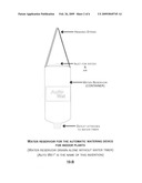 Automatic indoor-plant watering device where water delivery (frequency & amount) is controlled by a battery operated water-timer from the independent water reservoir diagram and image