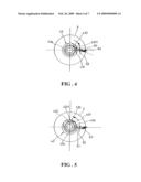 POSITIONING PEG STRUCTURE OF A SINGLE-PULL REEL diagram and image