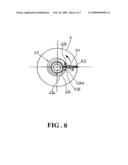 POSITIONING PEG STRUCTURE OF A SINGLE-PULL REEL diagram and image