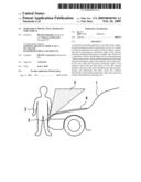 Pedestrian protecting apparatus for vehicle diagram and image