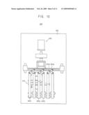 METHOD AND APPARATUS FOR ADJUSTING PITCH OF BUFFER TRAY IN TEST HANDLER HAVING RACK AND PINION MEANS diagram and image