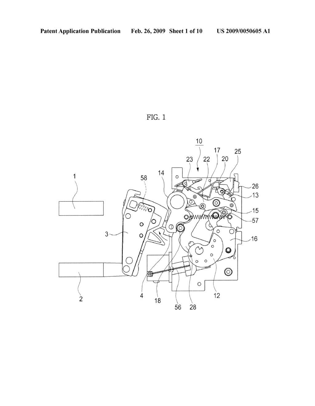 CIRCUIT BREAKER HAVING AUTOMATIC RELEASE LINKAGE - diagram, schematic, and image 02