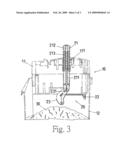 Swinging device for increasing capacity of trash bin diagram and image