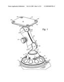 Suction cup having compact axial installation and release mechanism diagram and image