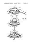 Suction cup having compact axial installation and release mechanism diagram and image