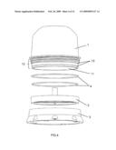 Water-proof mechanism for a container or device diagram and image