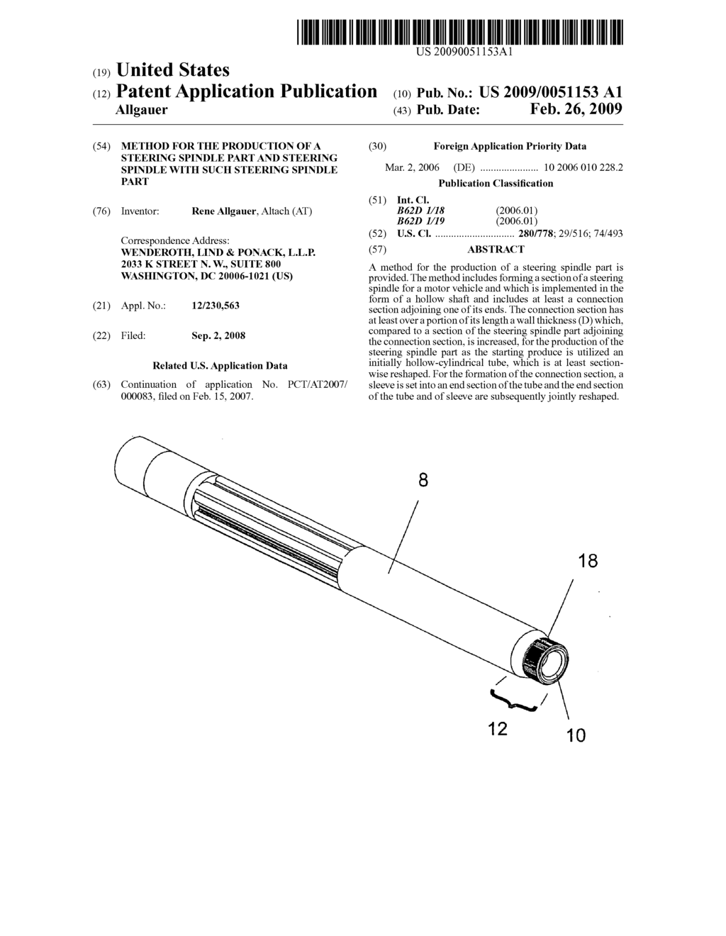 Method for the production of a steering spindle part and steering spindle with such steering spindle part - diagram, schematic, and image 01