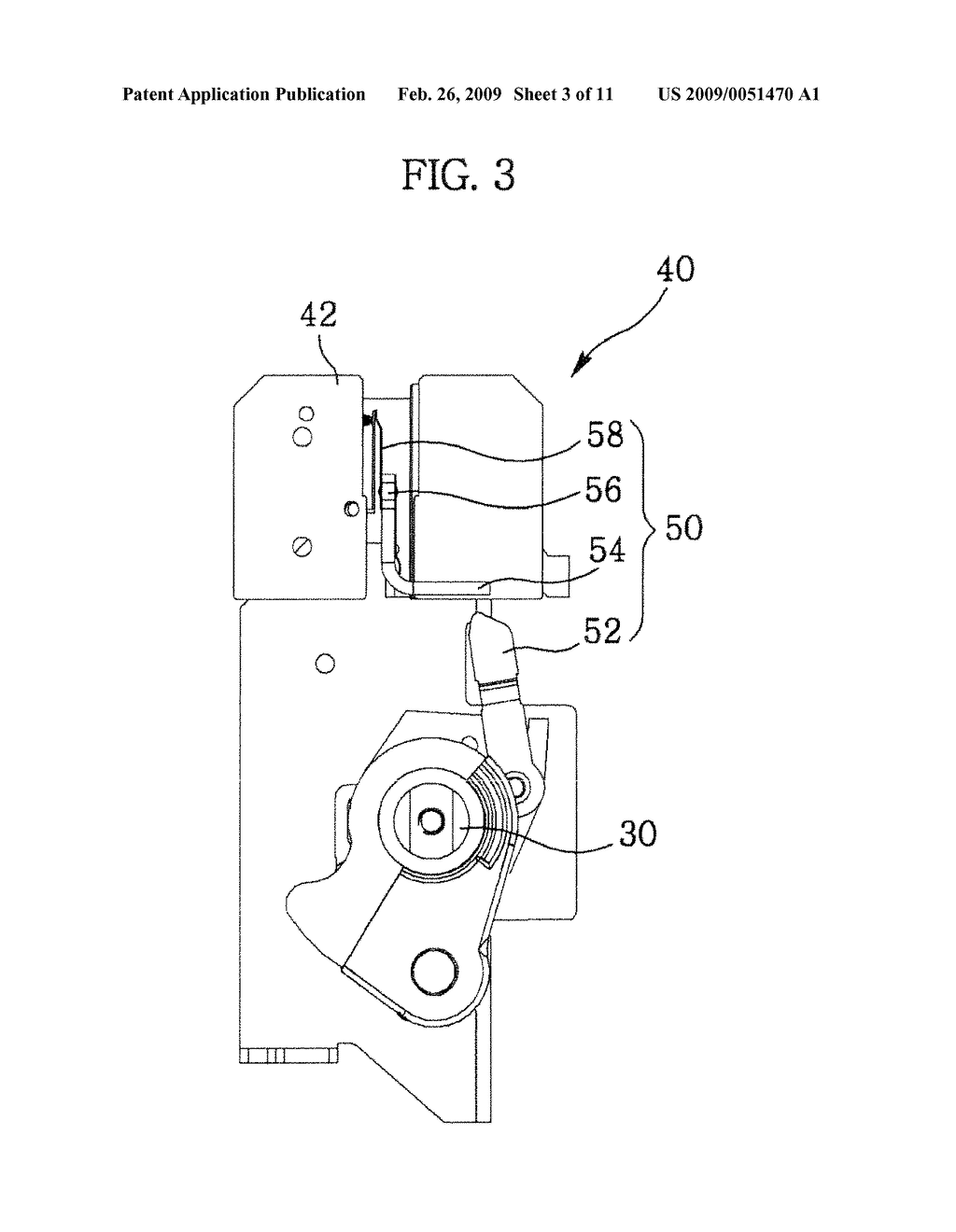 APPARATUS FOR AUXILIARY CONTACT OF CIRCUIT BREAKER - diagram, schematic, and image 04