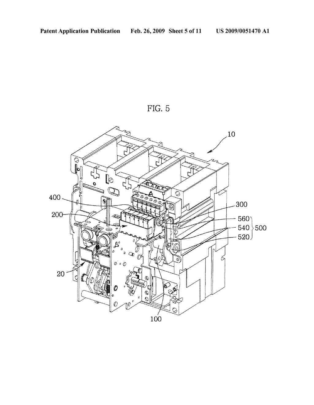 APPARATUS FOR AUXILIARY CONTACT OF CIRCUIT BREAKER - diagram, schematic, and image 06