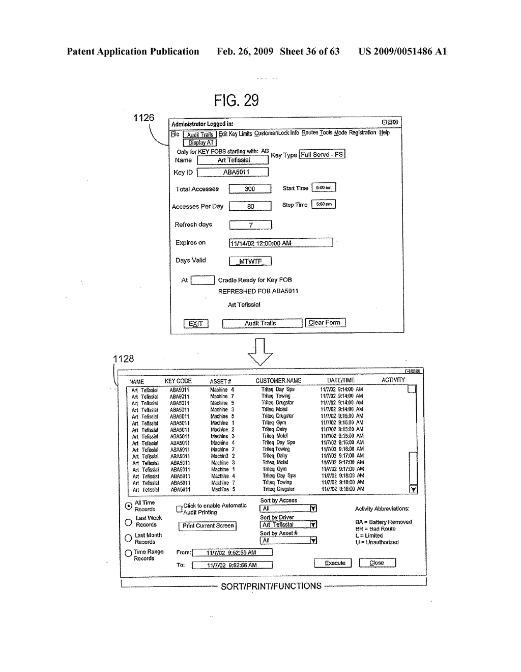 ELECTRONIC KEY CONTROL AND MANAGEMENT SYSTEM FOR VENDING MACHINES AND THE LIKE - diagram, schematic, and image 37