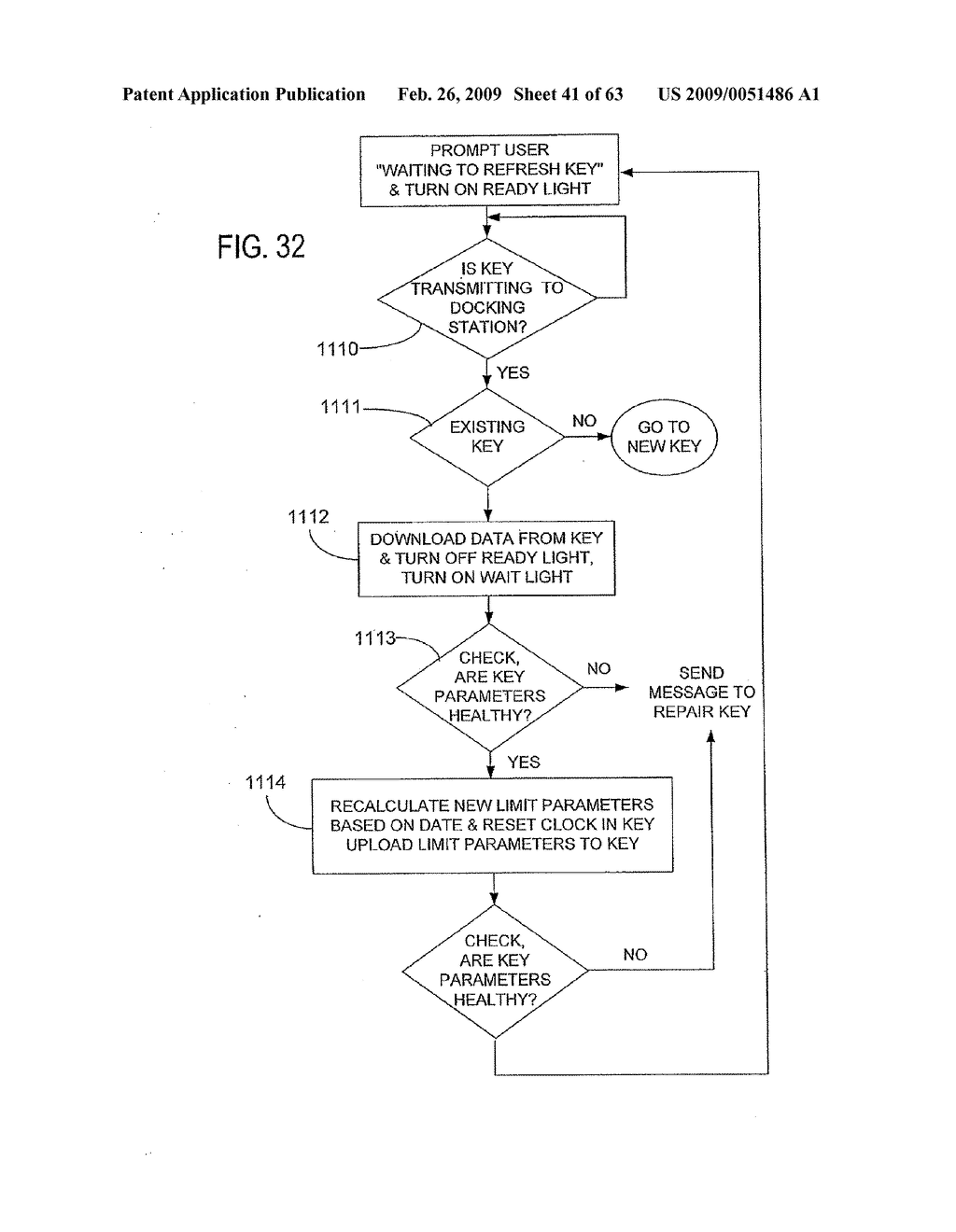 ELECTRONIC KEY CONTROL AND MANAGEMENT SYSTEM FOR VENDING MACHINES AND THE LIKE - diagram, schematic, and image 42