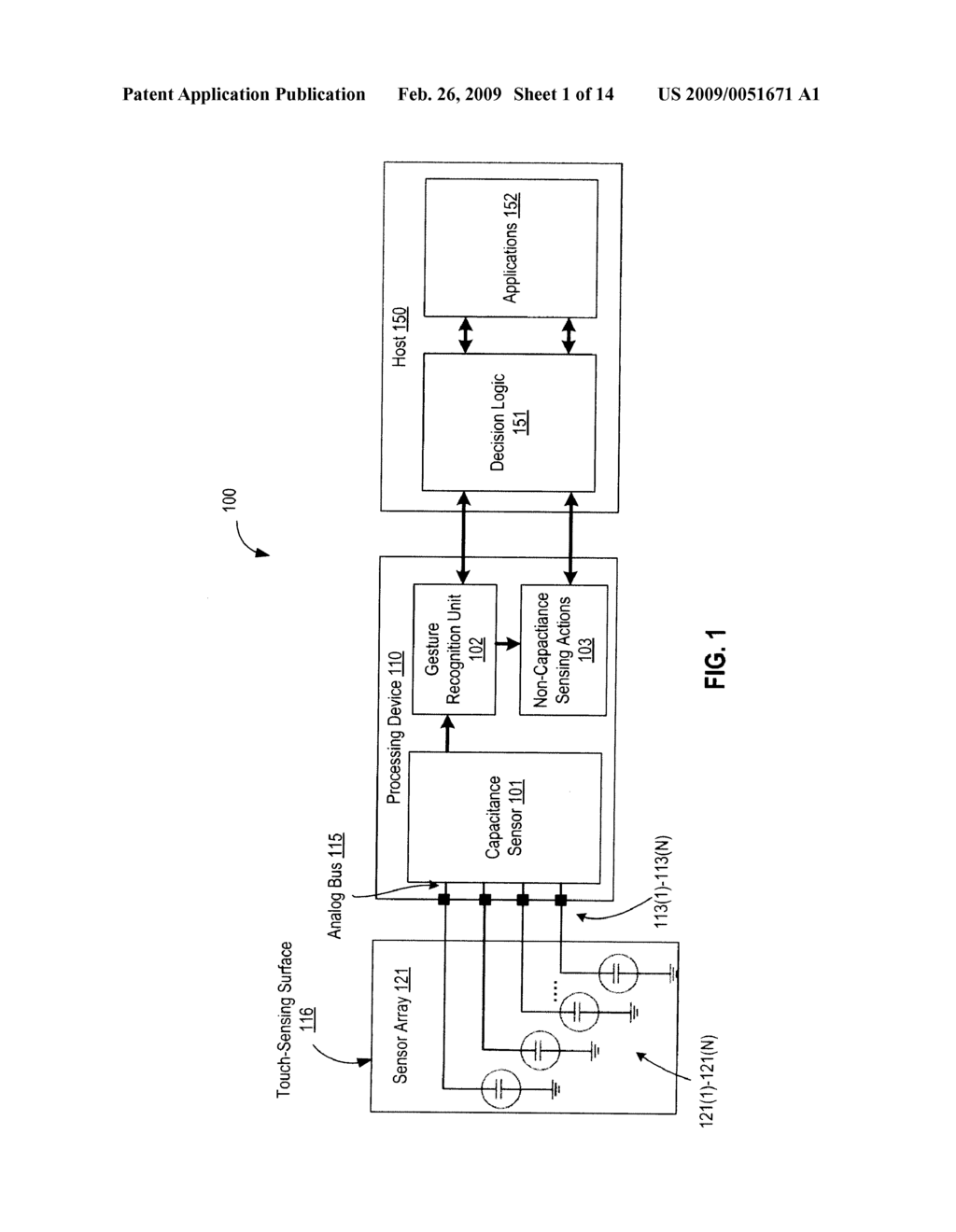 RECOGNIZING THE MOTION OF TWO OR MORE TOUCHES ON A TOUCH-SENSING SURFACE - diagram, schematic, and image 02