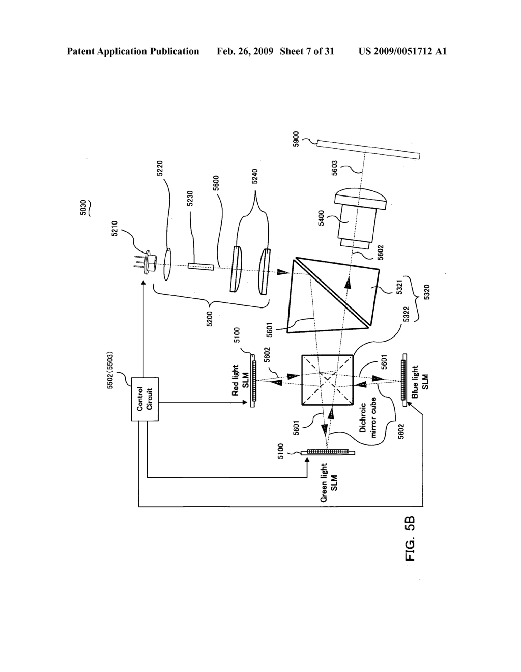 Projection apparatus using variable light source - diagram, schematic, and image 08