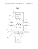 Device and method for measuring profiles of electron beam and laser beam diagram and image