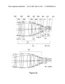 Large aperture imaging optical system diagram and image