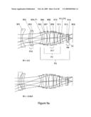 Large aperture imaging optical system diagram and image