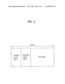 METHOD FOR TRANSMITTING AND RECEIVING DATA WITH SUPERFRAME STRUCTURE diagram and image