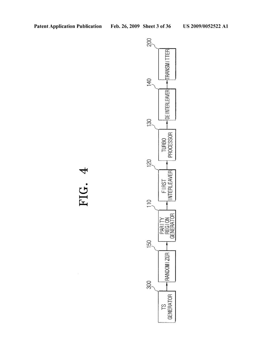 TRANSMITTER AND SYSTEM FOR TRANSMITTING/RECEIVING DIGITAL BROADCASTING STREAM AND METHOD THEREOF - diagram, schematic, and image 04