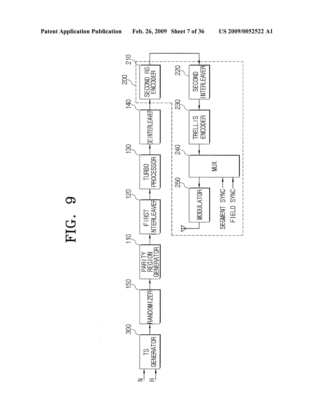 TRANSMITTER AND SYSTEM FOR TRANSMITTING/RECEIVING DIGITAL BROADCASTING STREAM AND METHOD THEREOF - diagram, schematic, and image 08