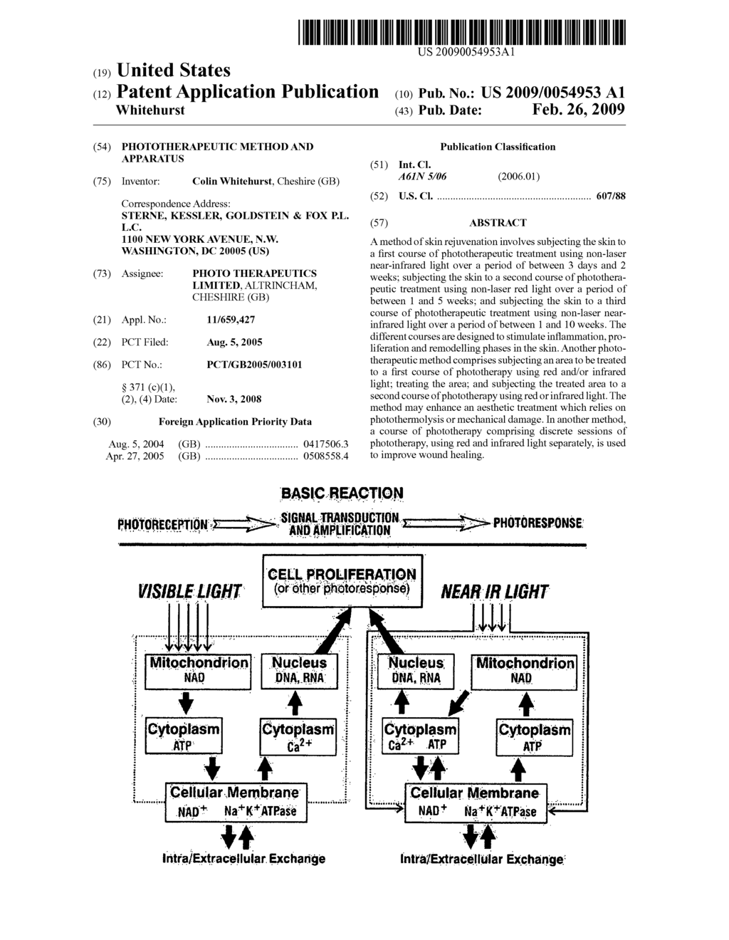 Phototherapeutic Method and Apparatus - diagram, schematic, and image 01