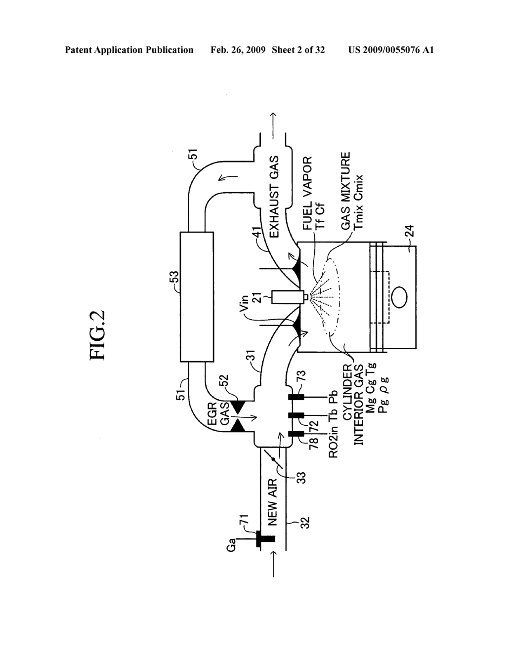 Gas-Mixture-State Estimation Apparatus for Internal Combustion Engine and Emission-Generation-Amount Estimation Apparatus - diagram, schematic, and image 03