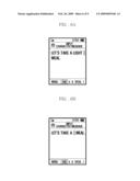 MOBILE TERMINAL AND METHOD OF INPUTTING MESSAGE THERETO diagram and image