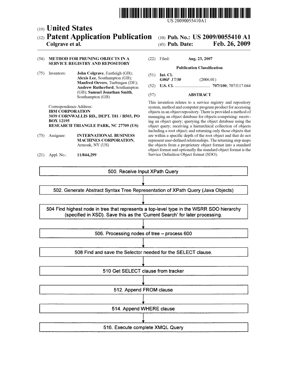 METHOD FOR PRUNING OBJECTS IN A SERVICE REGISTRY AND REPOSITORY - diagram, schematic, and image 01